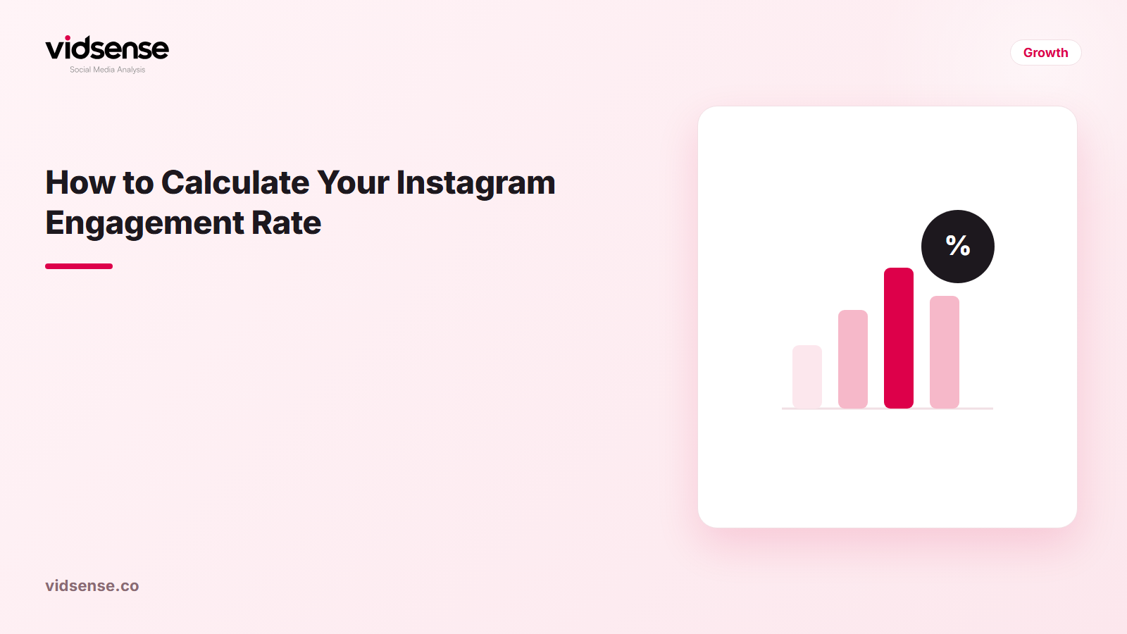 VidSense blog cover image: How to Calculate Your Instagram Engagement Rate